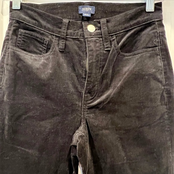 J.Crew Black Corduroy Pants Size 24 Straight Leg - Picture 4 of 7